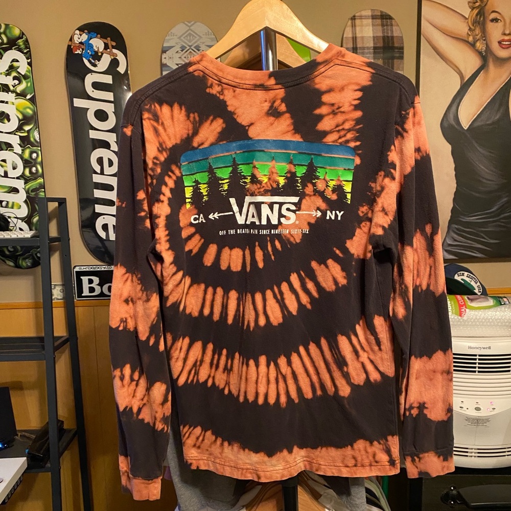 Vans Custom Spiral One Of One Reverse Dye Mens Lo… - image 2